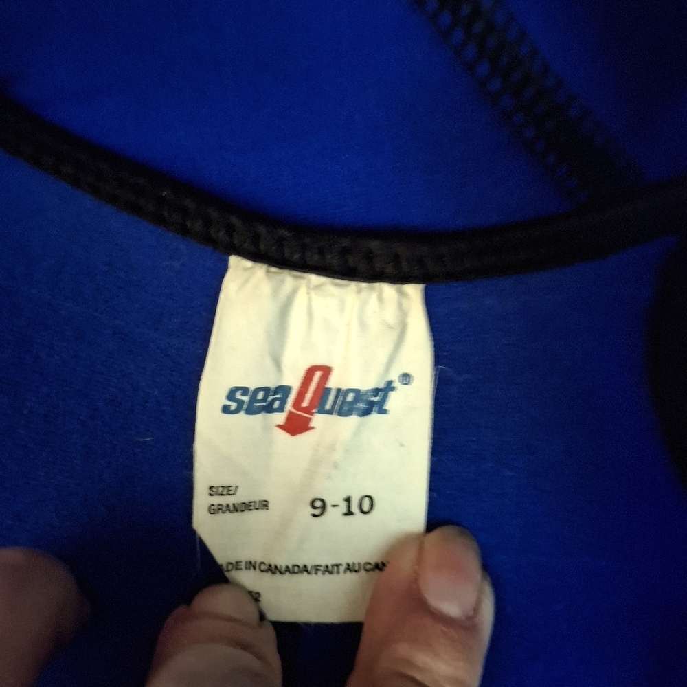 Sea Quest Wet suit women's sz 9-10 black pink blue - Picture 4 of 8